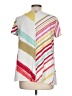 MULTIPLES Color Block Ivory Short Sleeve T-Shirt Size L - photo 2