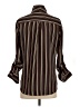 Pleione 100% Polyester Stripes Brown 3/4 Sleeve Blouse Size XS - photo 2