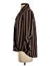 Pleione 100% Polyester Stripes Brown 3/4 Sleeve Blouse Size XS - photo 5