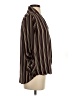 Pleione 100% Polyester Stripes Brown 3/4 Sleeve Blouse Size XS - photo 4