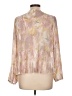 DR2 100% Polyester Gold 3/4 Sleeve Blouse Size L - photo 2