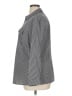 Notations Stripes Gray Long Sleeve Blouse Size 1X - photo 5