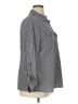Notations Stripes Gray Long Sleeve Blouse Size 1X - photo 4