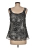 Spense 100% Polyester Silver Sleeveless Blouse Size M - photo 2