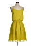 Armani Exchange 100% Polyester Solid Yellow Casual Dress Size 4 - photo 1