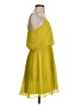 Armani Exchange 100% Polyester Solid Yellow Casual Dress Size 4 - photo 4