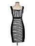 Jax Stripes Black Cocktail Dress Size 4 - photo 1
