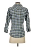 Columbia Plaid Blue 3/4 Sleeve Button-Down Shirt Size 5 - photo 2