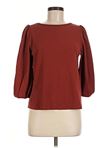Green Envelope 3/4 Sleeve Top (view 1)