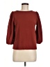 Green Envelope Burgundy 3/4 Sleeve Top Size M - photo 1