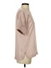 Hilton Hollis 100% Polyester Tan Short Sleeve Blouse Size S - photo 4