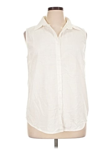 HOTOUCH Sleeveless Button-Down Shirt (view 1)