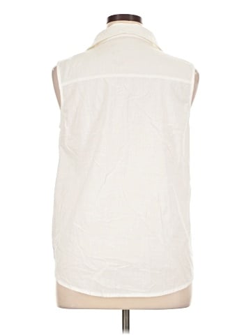 HOTOUCH Sleeveless Button-Down Shirt (view 2)