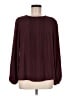 Trina Turk 100% Polyester Burgundy Long Sleeve Blouse Size M - photo 1