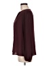 Trina Turk 100% Polyester Burgundy Long Sleeve Blouse Size M - photo 5