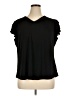 Adrianna Papell Black Short Sleeve Top Size 1X - photo 1