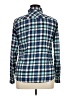 Jachs Girlfriend 100% Cotton Plaid Blue Long Sleeve Button-Down Shirt Size XL - photo 2