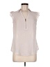 Candie's 100% Polyester Tan Sleeveless Blouse Size M - photo 1