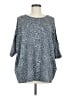 Yahada Gray 3/4 Sleeve Blouse Size M - photo 1