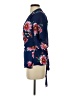 Gibson 100% Polyester Floral Blue Short Sleeve Blouse Size S - photo 5