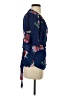 Gibson 100% Polyester Floral Blue Short Sleeve Blouse Size S - photo 4