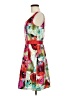 Tiana B. 100% Polyester Floral Red Cocktail Dress Size 6 - photo 5