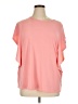 IMAN Pink Short Sleeve Top Size 1X - photo 1