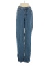 Shein Chevron-herringbone Blue Jeans Size XS (tall) - photo 1