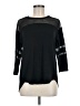 Moa Moa Black 3/4 Sleeve Top Size M - photo 1