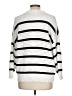 Belle Isle by Torrid 100% Cotton Stripes White Pullover Sweater Size Lg (0) - photo 2