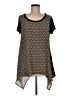 Sunny Leigh 100% Polyester Black Short Sleeve Top Size M - photo 1