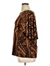 IMAN Brown 3/4 Sleeve Blouse Size XL - photo 5
