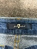7 For All Mankind Color Block Blue Jeans Size 28 waist - photo 7