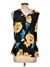 Left Coast by Dolan 100% Silk Black Sleeveless Silk Top Size L - photo 2