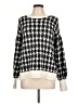 Ann Taylor LOFT 100% Nylon Houndstooth Ivory Pullover Sweater Size L - photo 1