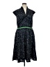 eShakti Polka Dots Green Casual Dress Size 1X - photo 1