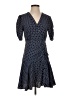 Aqua Polka Dots Blue Casual Dress Size XS - photo 1