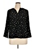 Daniel Rainn Stars Black 3/4 Sleeve Blouse Size XL - photo 1