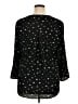 Daniel Rainn Stars Black 3/4 Sleeve Blouse Size XL - photo 2