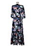 Bar III 100% Polyester Print Blue Casual Dress Size M - photo 2