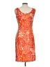 Spense Paisley Orange Cocktail Dress Size L - photo 2