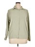 DAZY Solid Green Long Sleeve Blouse Size XL - photo 1