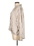 Apt. 9 100% Polyester Stripes Tan Long Sleeve Blouse Size L - photo 5