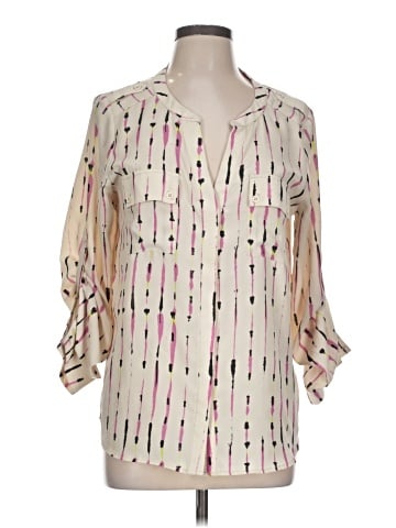 Aqua 3/4 Sleeve Blouse (view 1)