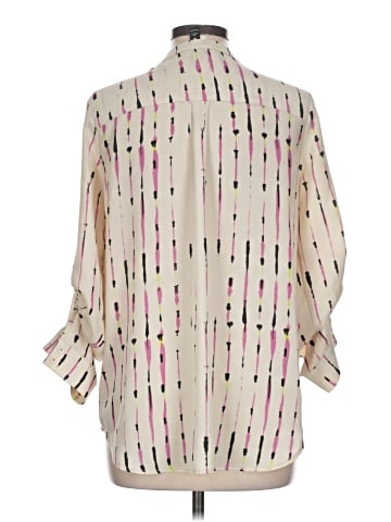 Aqua 3/4 Sleeve Blouse (view 2)