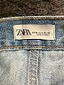 Zara 100% Cotton Solid Black Blue Skort Size 6 - photo 3