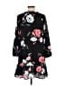 Old Navy 100% Polyester Black 3/4 Sleeve Blouse Size M - photo 2
