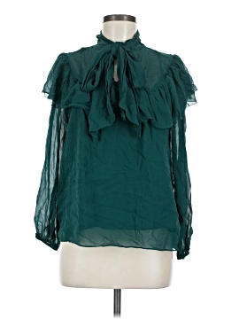 J.Crew Collection 3/4 Sleeve Silk Top