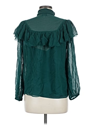 J.Crew Collection 3/4 Sleeve Silk Top (view 2)