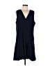 J.Crew Solid Blue Casual Dress Size L - photo 1